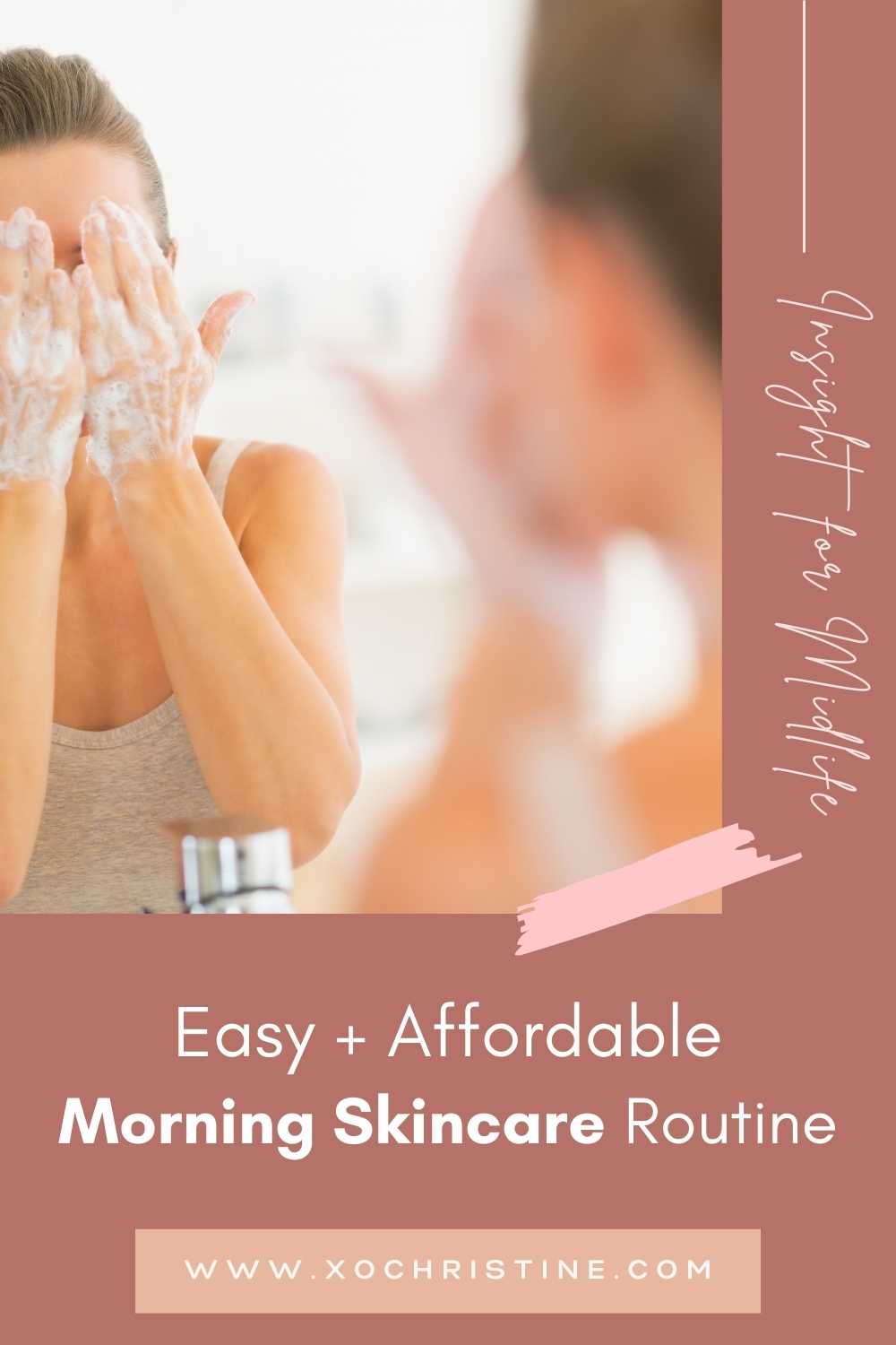 simple morning skincare routine for women 40+