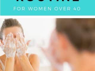 nighttime skincare routine for women over 40