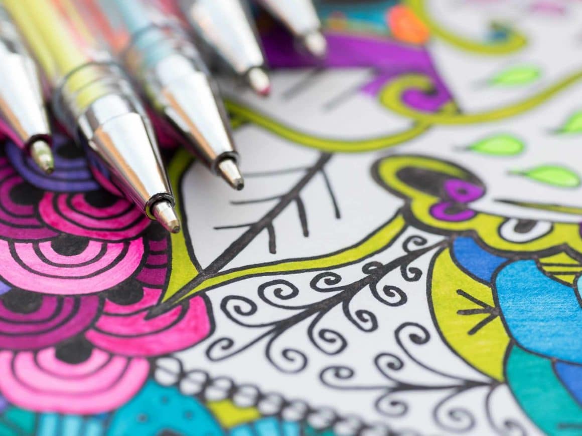 Hobbies for women over 50- adult coloring books