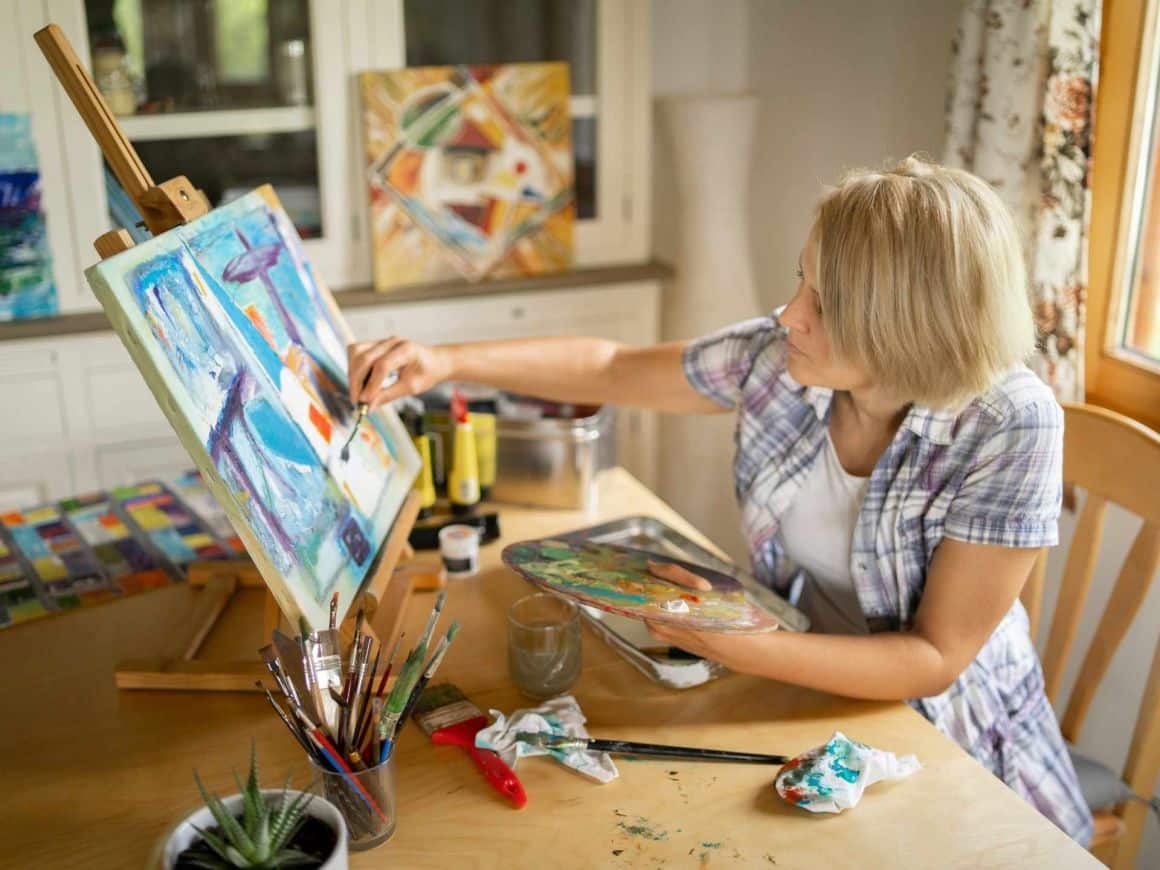 hobbies for women over 50- painting as a hobby