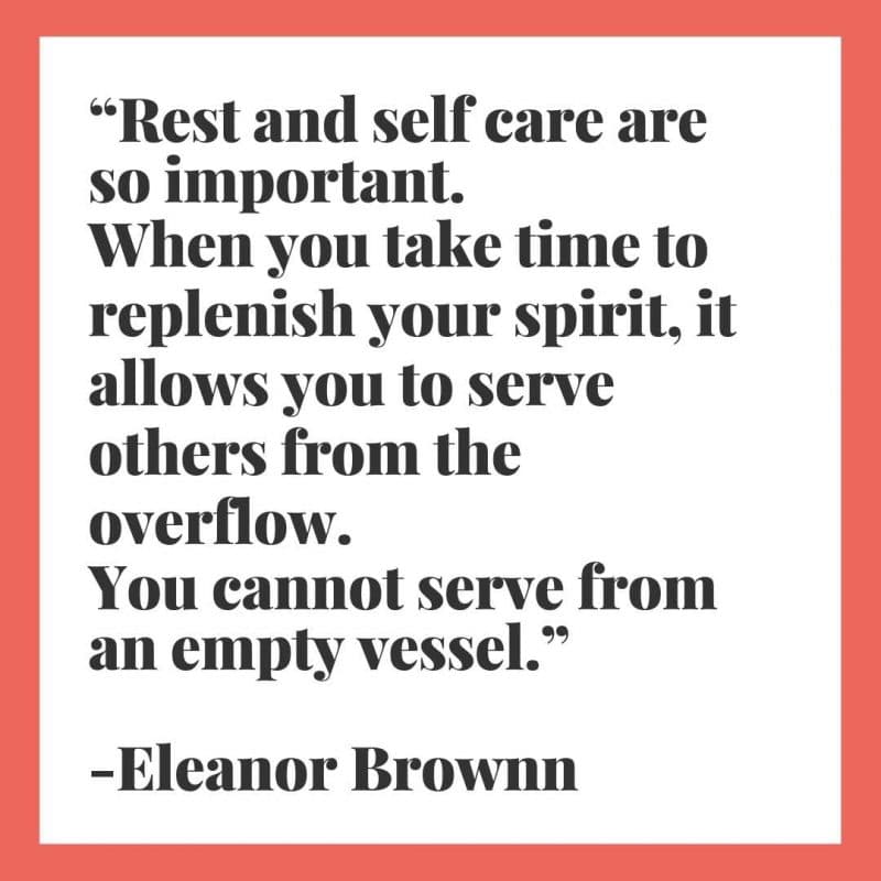 self-care quote -Elenor Brownn