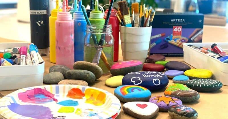 how to paint rocks with acrylic paint -rock painting supplies