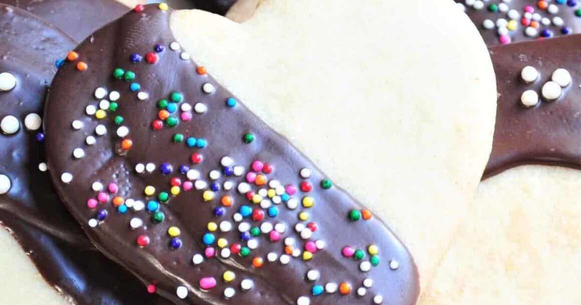 chocolate dipped cookies 1