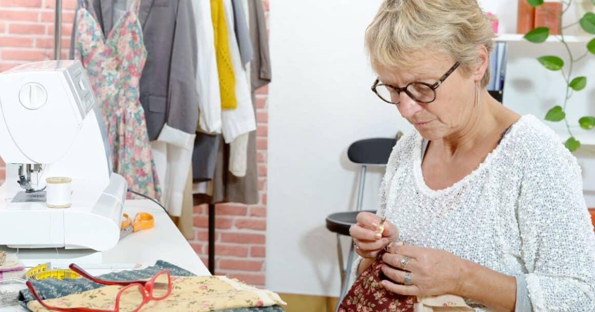 women over 50 sewing as a hobby