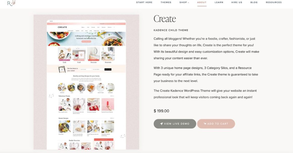 the create theme